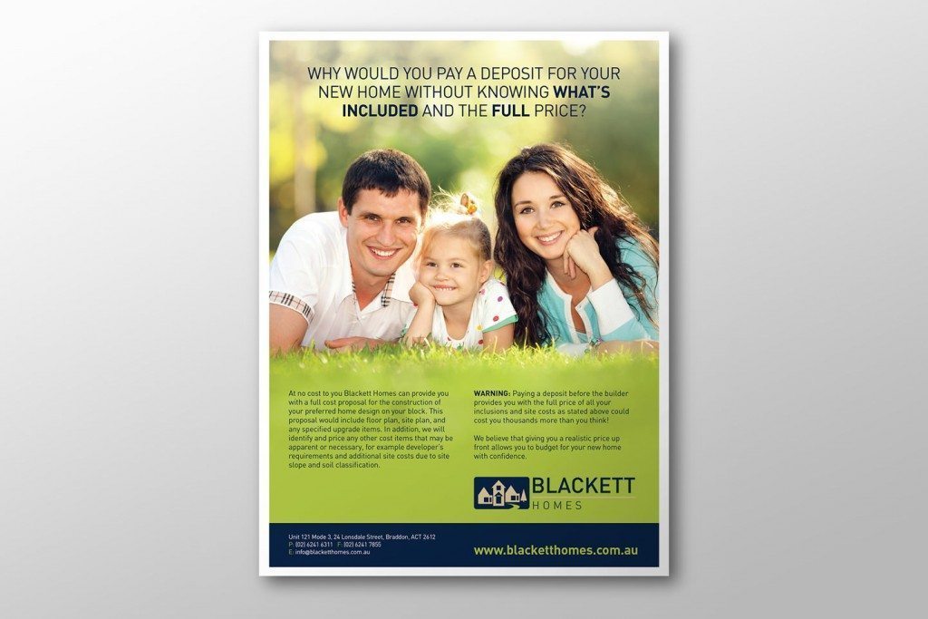 Blackett Homes Press Ad