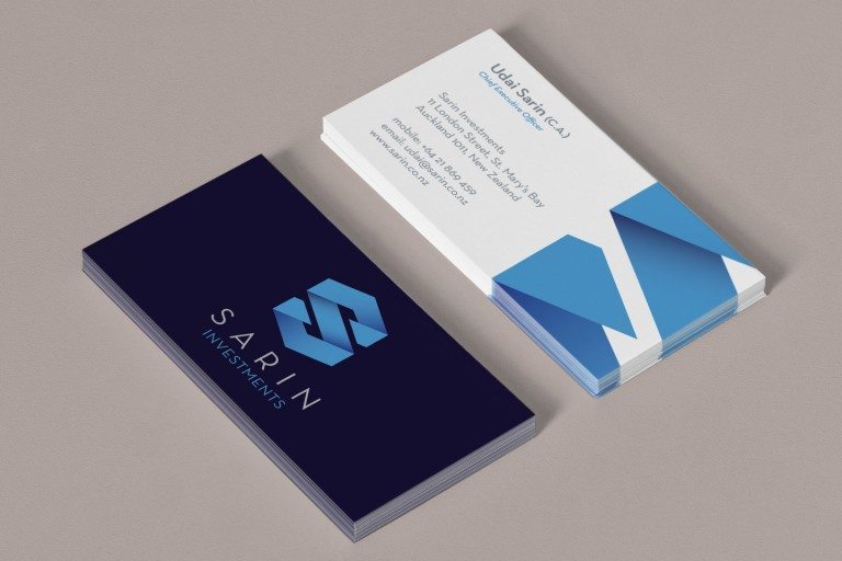 Sarin Investments Business Card