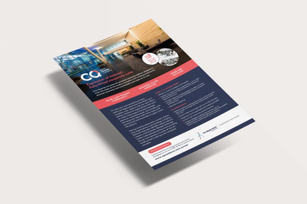 CQ Canberra one page flyer